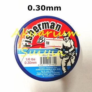 Fisherman 1/6lbs Monofilament Fishing Line / Tali Tangsi Pancing