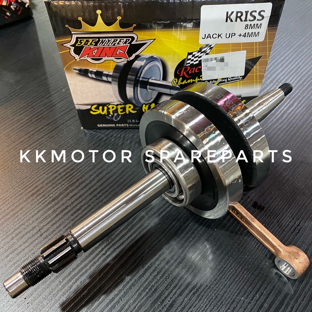 MODENAS KRISS CRANKSHAFT 8MM JACK UP +4MM HYPER KING | Shopee Malaysia