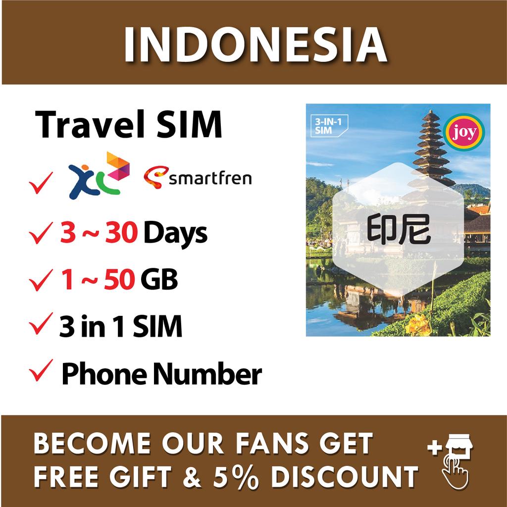 Joytel【Indonesia】【Bali】【Jakarta】【330 days UnlimitedGB】Travel Prepaid