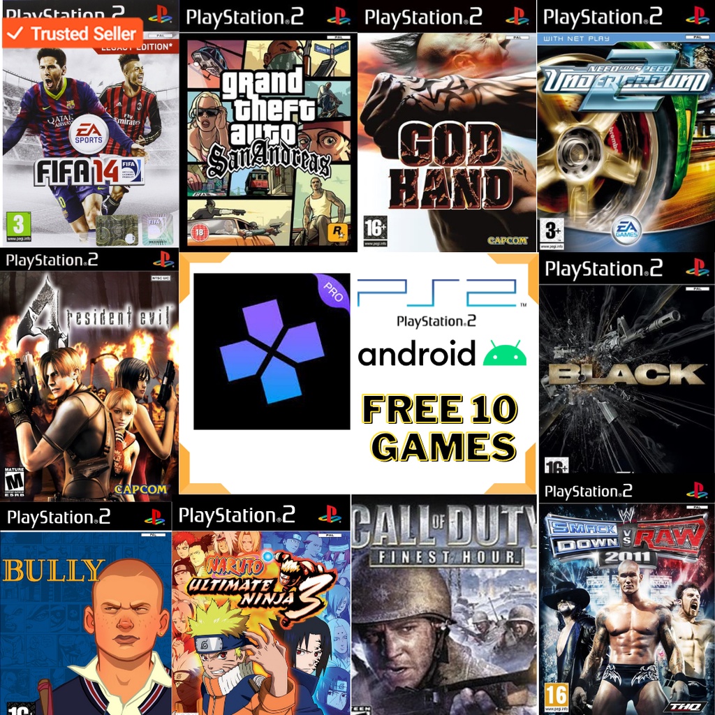 Ps2 Emulator Android ( 10 Games Free ) | Shopee Malaysia