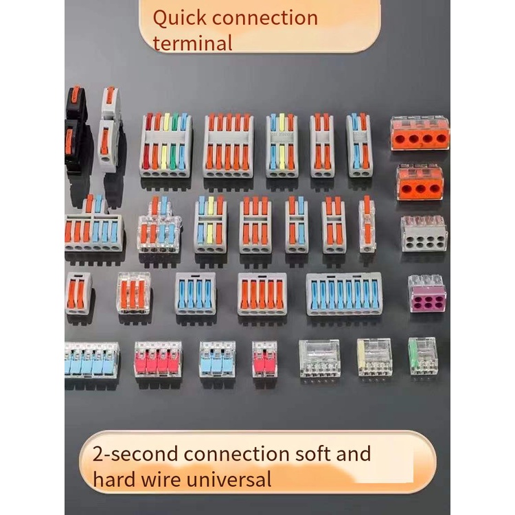 Spring rod terminal cable wire connector Wago terminal connector cable ...