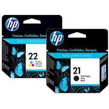 HP Cartridge 21 Black + 22 Color (Genuine) C9351AA C9352AA HP21 HP22 21 ...