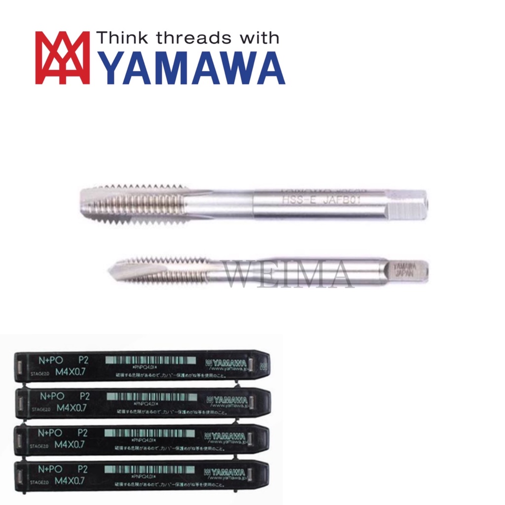 YAMAWA JAPAN PO SPIRAL POINT THROUGH HOLE MACHINE TAP M3 to M16