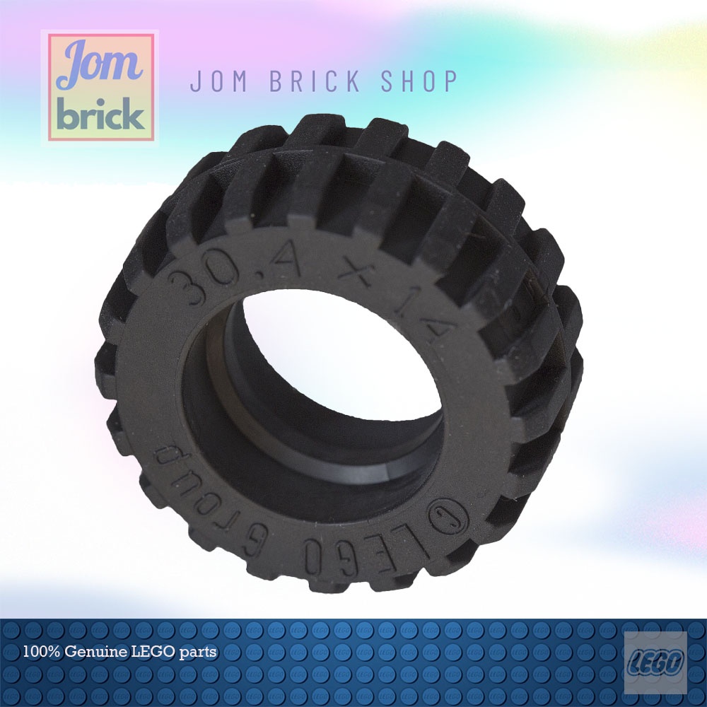 LEGO Parts Tires 92402 4619323 Tire 30.4 x 14 Offset Tread Band Around Center of Tread Black Shopee Malaysia