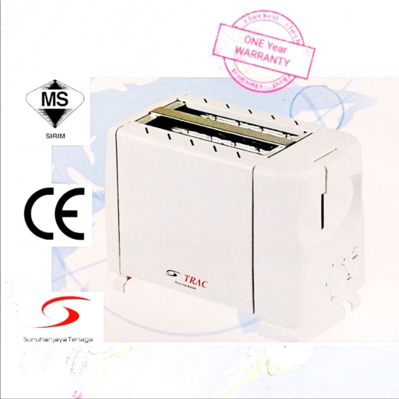 [SIRIM] 2 Slice Bread Toaster With Anti-Rust Compartment - TRAC Mesin ...