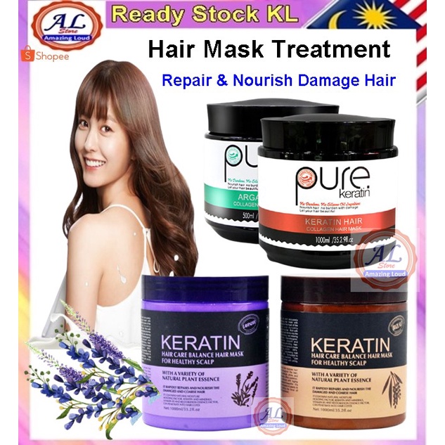 Images Pure Keratin Hair Mask Enzo Rambut Sihat 熏衣草干枯受损毛躁发质护 Treatment ...