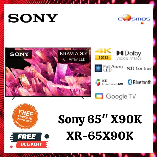 Sony 65" X90K Bravia XR Full Array LED 4K Ultra HD High Dynamic Range ...