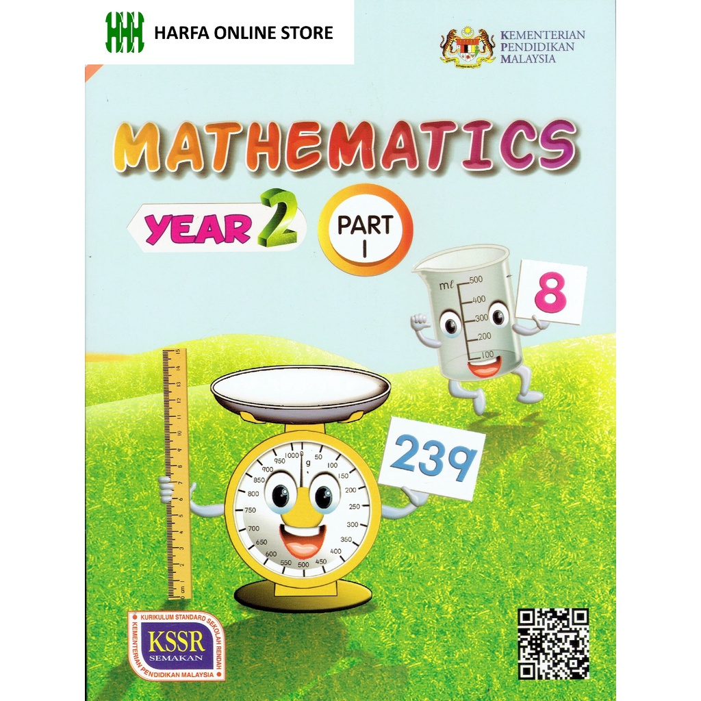 Buku Teks Mathematics Part 1 Year 2 (DLP) KSSR | Shopee Malaysia