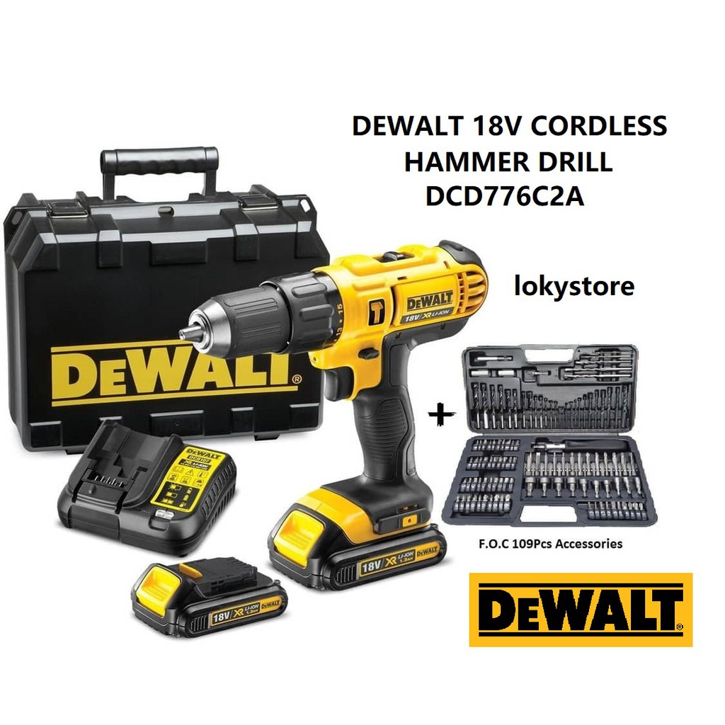 Dewalt 18 volt hammer drill hot sale