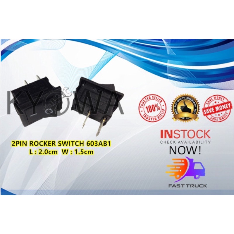 [READY STOCK]ROCKER SWITCH ON / OFF 2PIN | Shopee Malaysia