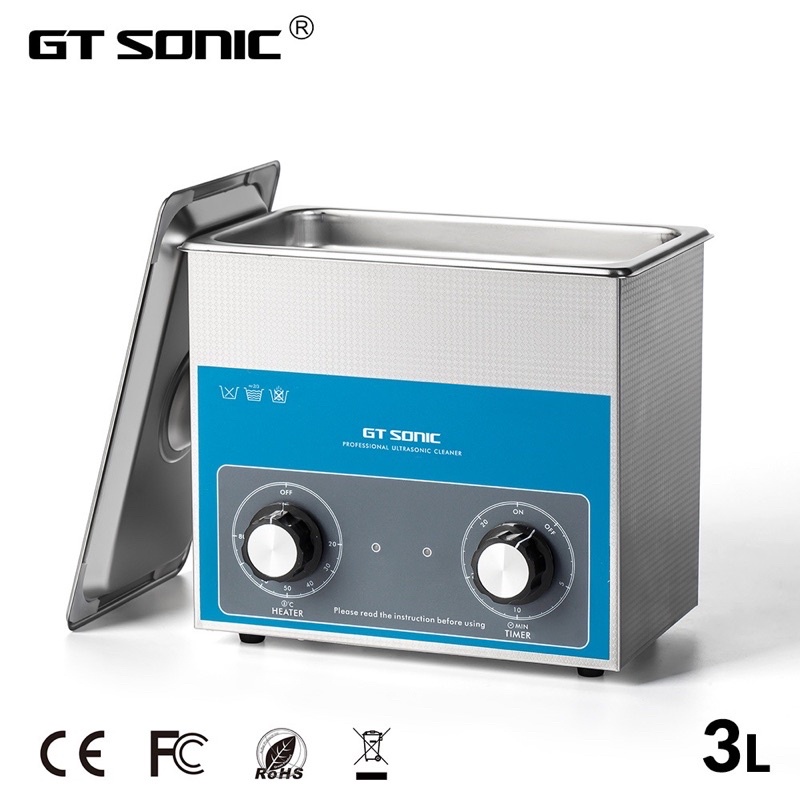 GT Sonic 3L Ultrasonic Cleaner Timer Temperature Setting Bath