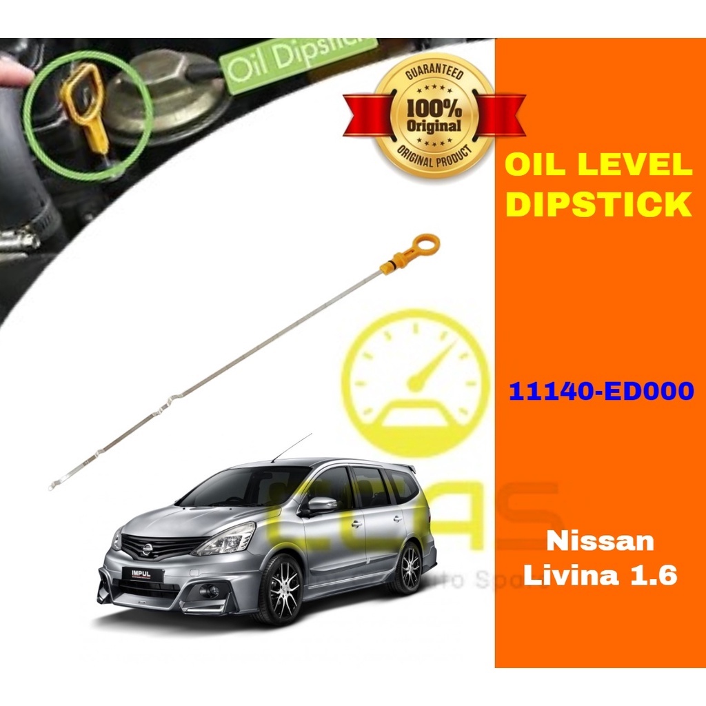Engine Oil Level Dipstick Nissan Livina 1.6 - 11140-ED000 Gauge Stick ...