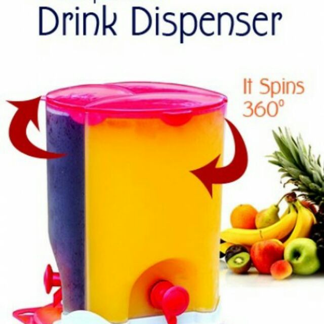 🔥BEST SELLER🔥3 IN 1 3 COMPARTMENT ROTATE ROTATING SPIN JUICE DRINK