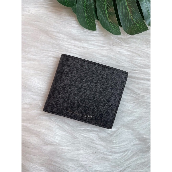 100 Authentic Michael Kors Men Wallet Logo (black) Shopee Malaysia