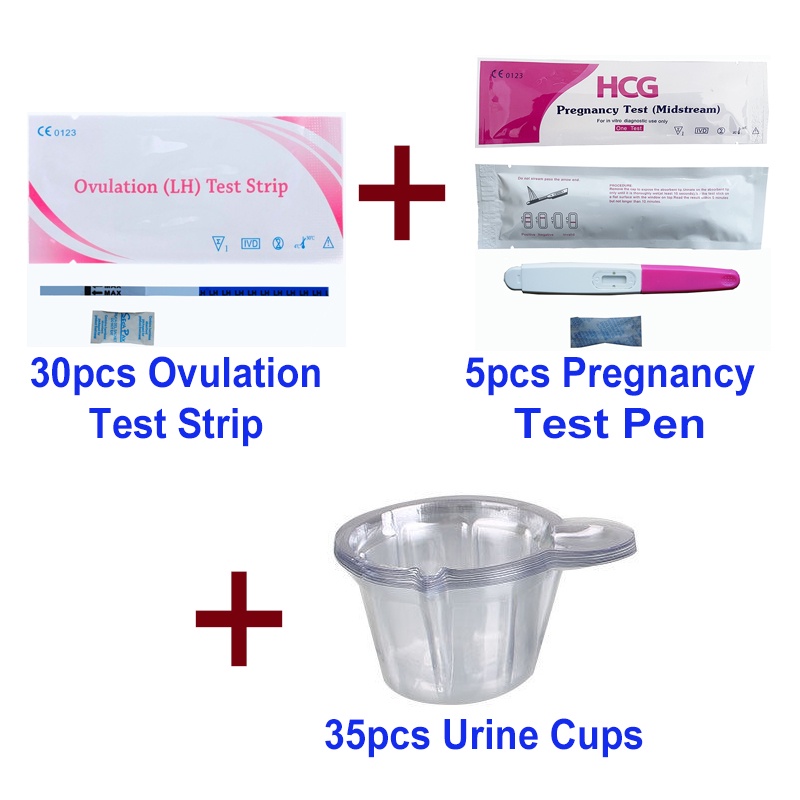 50pcs Ovulation Test Strip OPK LH Ovulasi & Early Pregnancy Test Strip