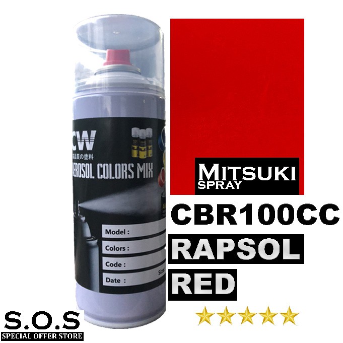 Honda CBR100 2K Paint Repsol Red H14812 Cat Motpr Spray 400ml | Shopee ...