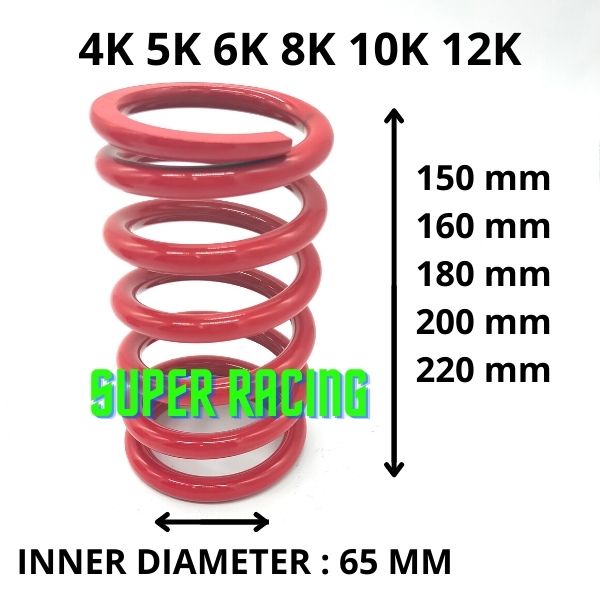 Adjustable Suspension Spring (1pc)(4K5K6K8K10K)(65mm) Shopee