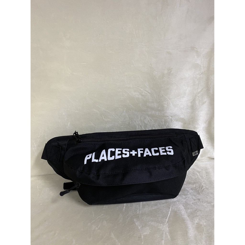 Fashion Bag Places Faces Casual Waist Chest Sling Bag Men