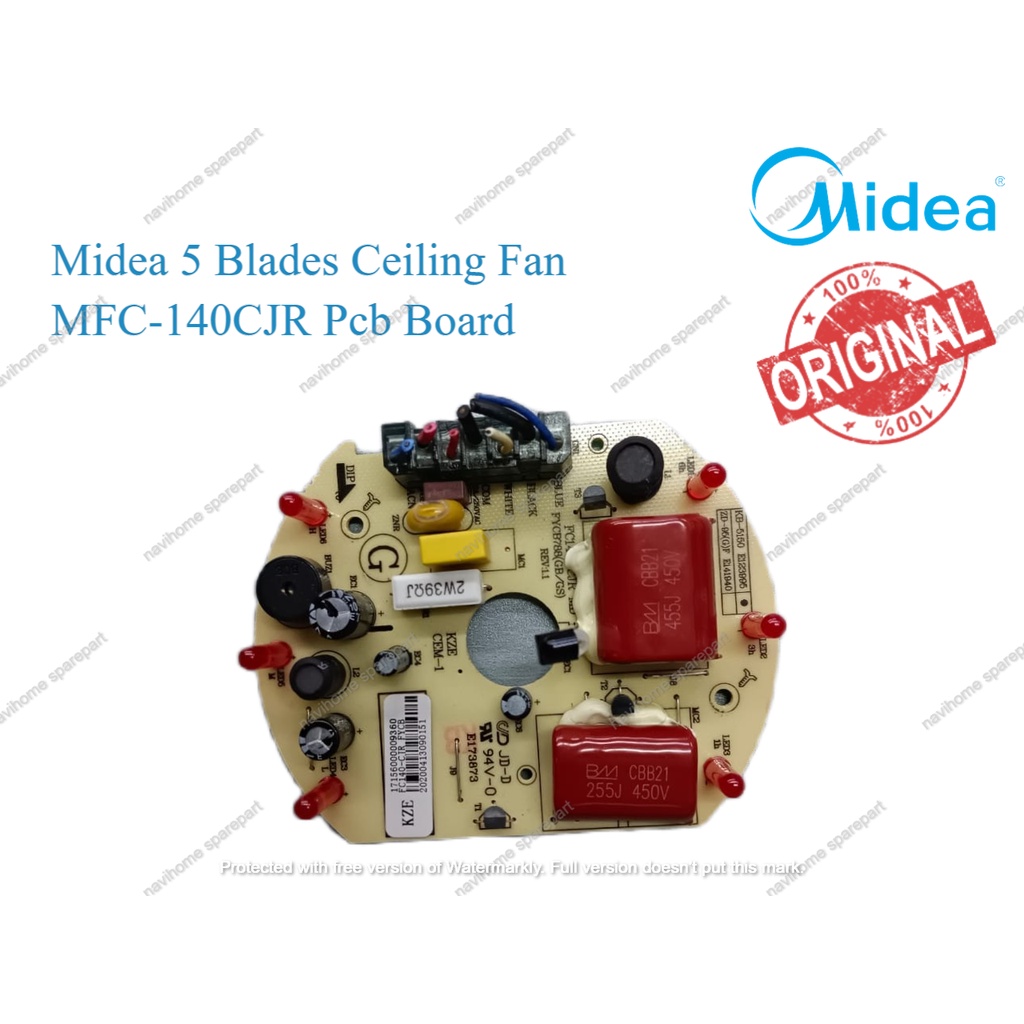 Accessories/Spare Part-Midea 5 Blades Ceiling Fan MFC-140CJR Pcb Board ...