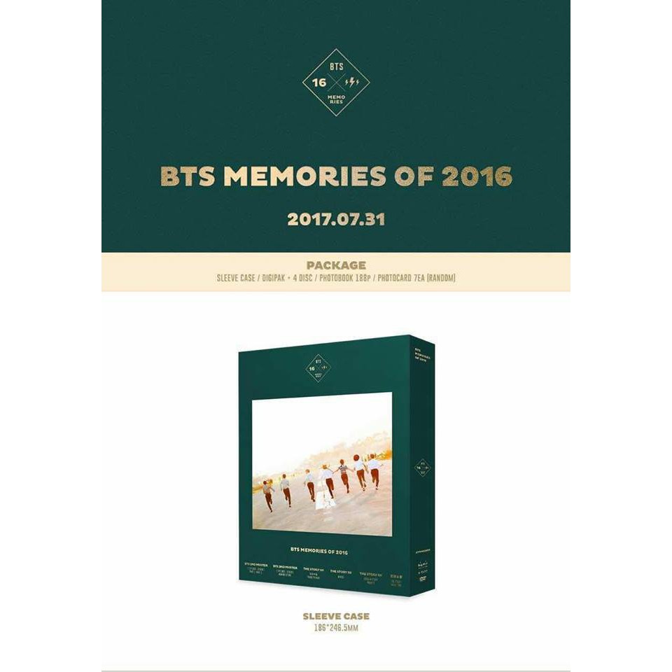 BTS MEMORIES OF 2016 DVD | Shopee Malaysia