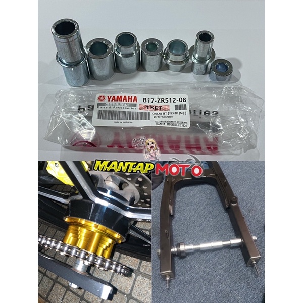 Y15ZR YAMAHA BUSH SET COMPLETE PNP ( SPORT RIM Y125Z ) SPORTRIM PASANG ...