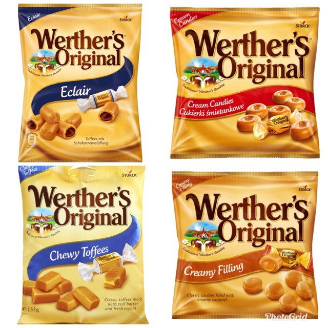 Storck Werther's Original Cream Chewy Toffees Candy - Assorted Flavours ...