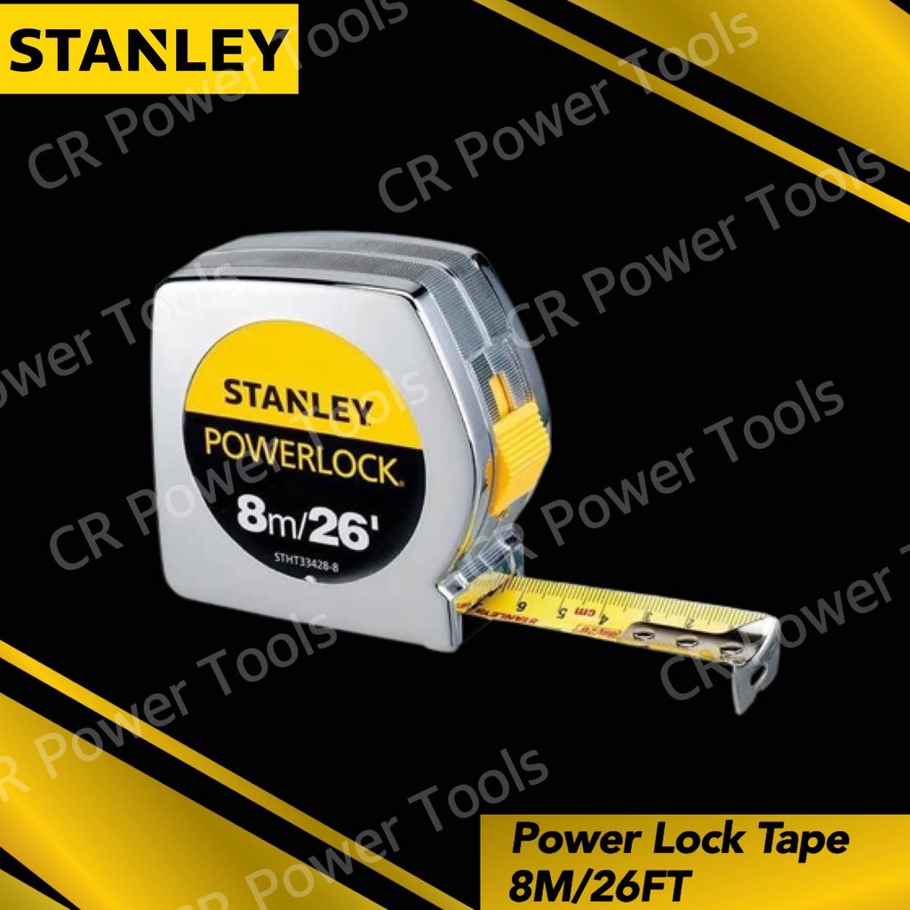 STANLEY POWER LOCK TAPE RULES 8M/26FT STHT334288 Shopee Malaysia