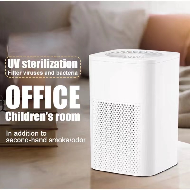 Mini UV Negative ion Air Purifier Sterilizer Air Freshener Filter