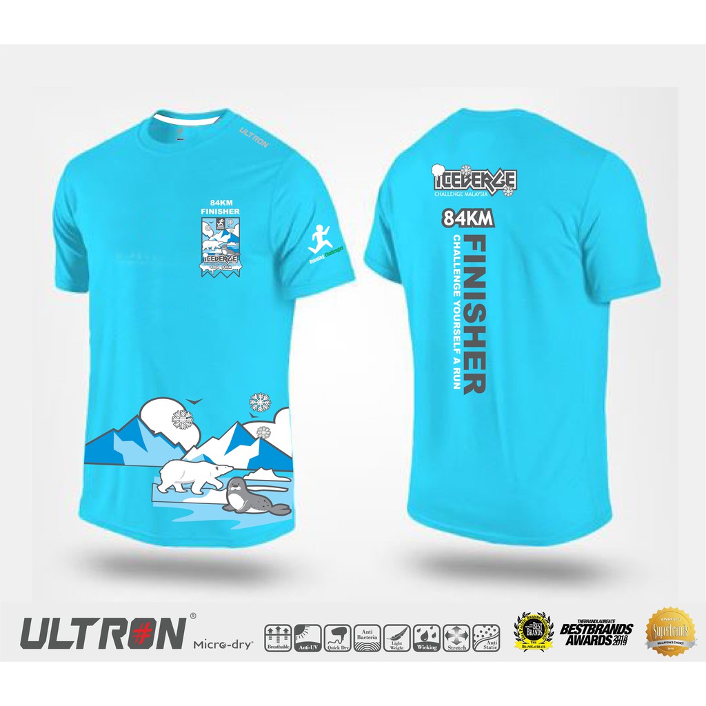 RUN WILD - Round Neck Short Sleeve Outdoor Quick Dry Running T-shirt Sports  Unisex Microfiber Dri Fit Jersey – 139BPM