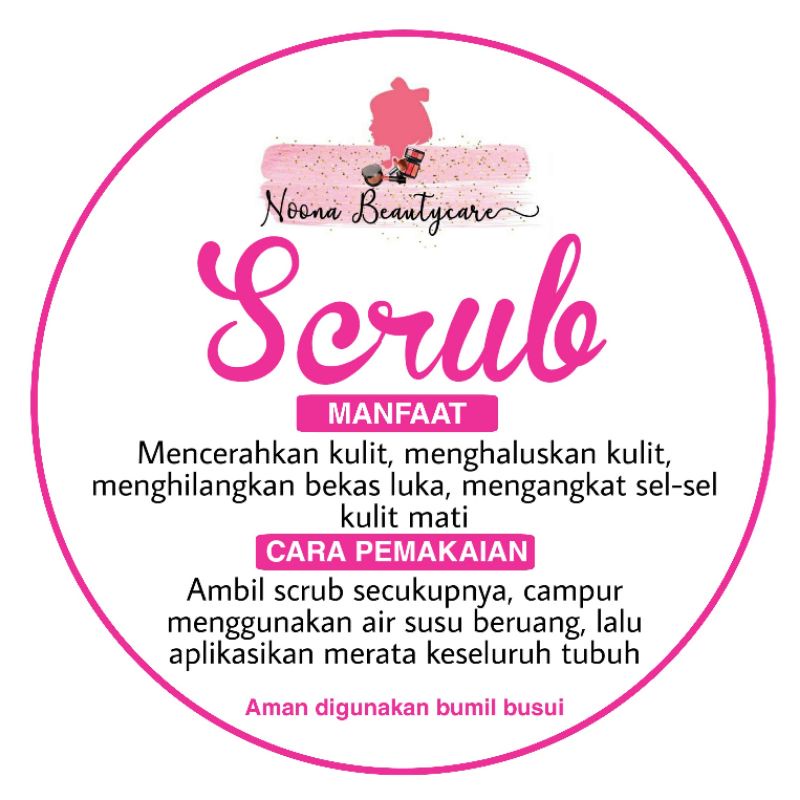 Skincare SCRUB STICKER | Shopee Malaysia
