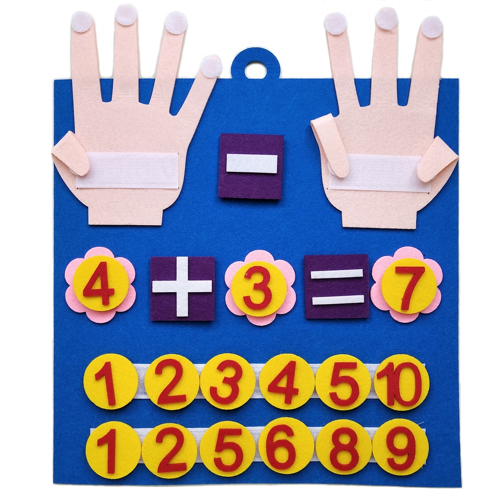 [Littlebookz] Montessori Toys Felt Finger Numbers Math Children ...