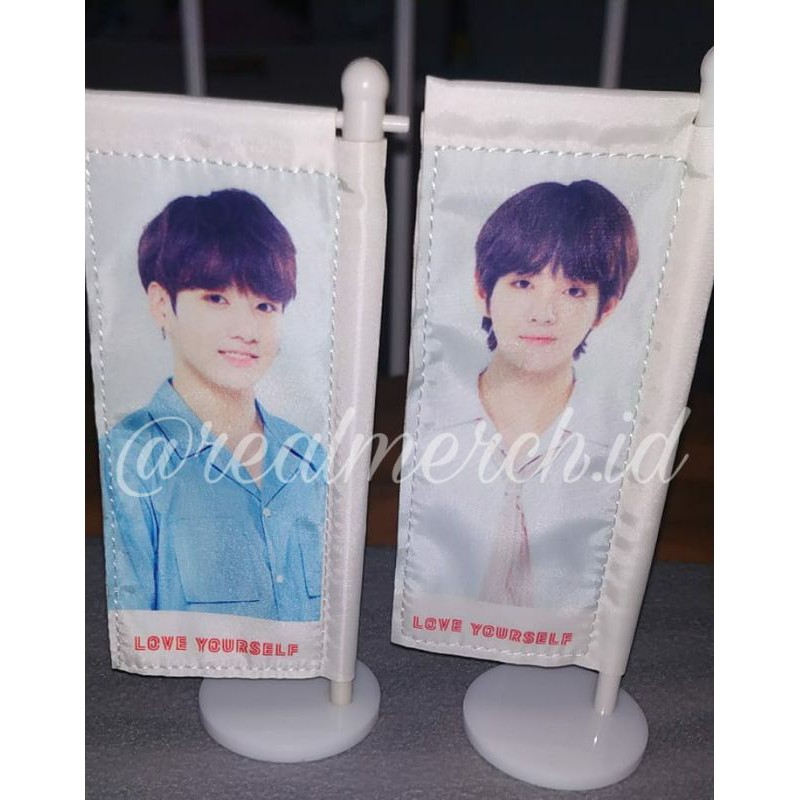 [OFFICIAL] Mini flag BTS Love Yourself | Shopee Malaysia