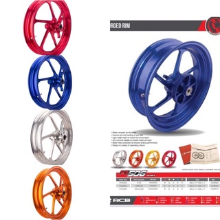 RCB Forged Rim FG506 Yamaha R25 3.5/5.0*17 6 Spoke 6 Kaki Orange Red ...