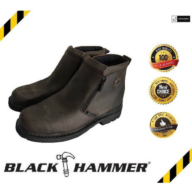 Sepatu safety hot sale black hammer