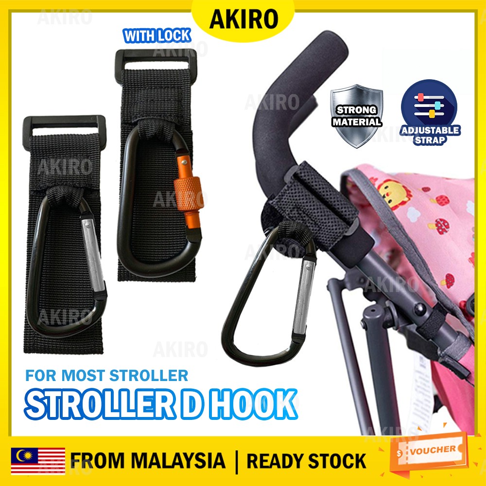 360 Grad Drehbarer Haken Für Kinderwagen - Praktischer Tragehaken Für Wickeltaschen & Einkäufe