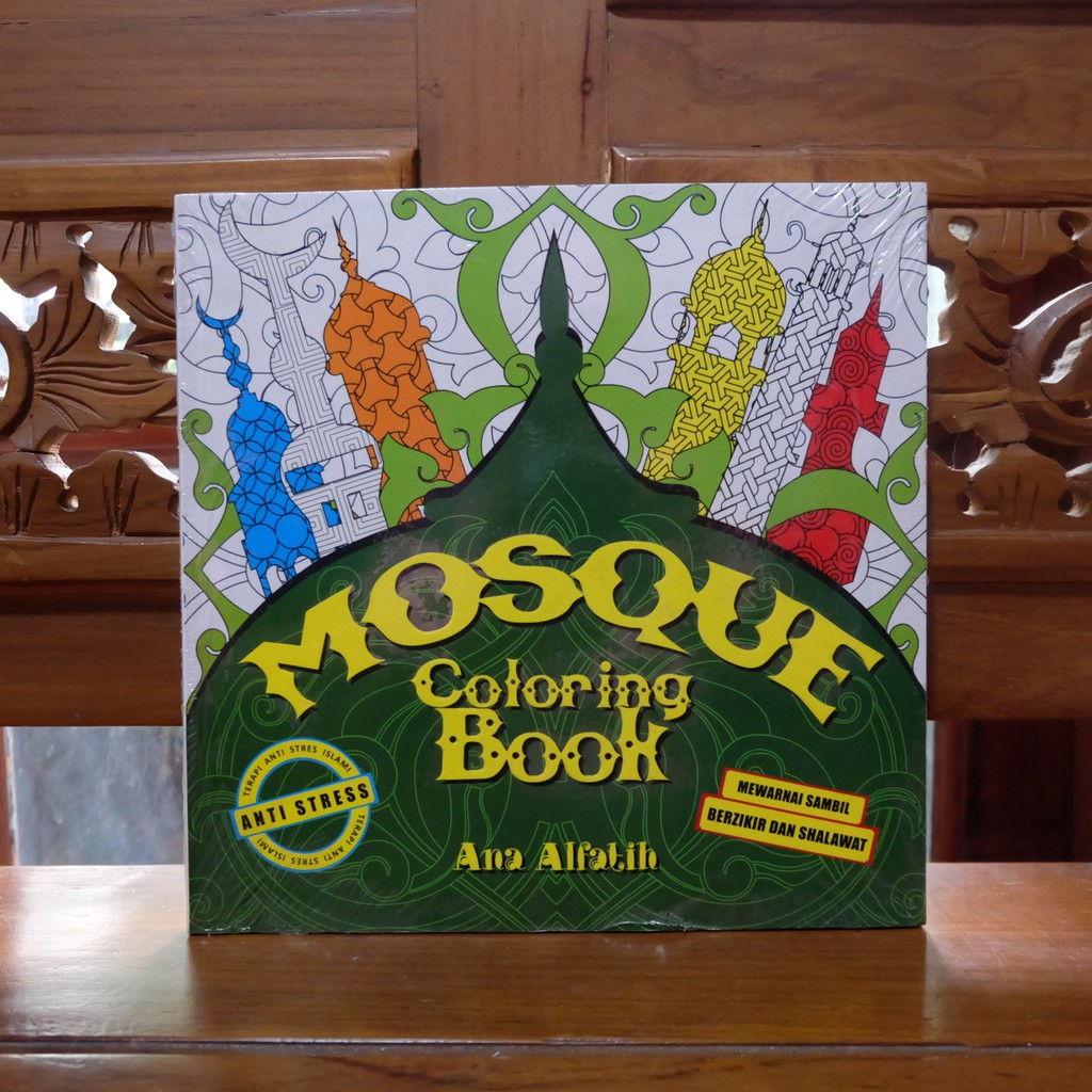 Activity Book Coloring Book Mosque Islamic Anti stress Therapy | Shopee ...