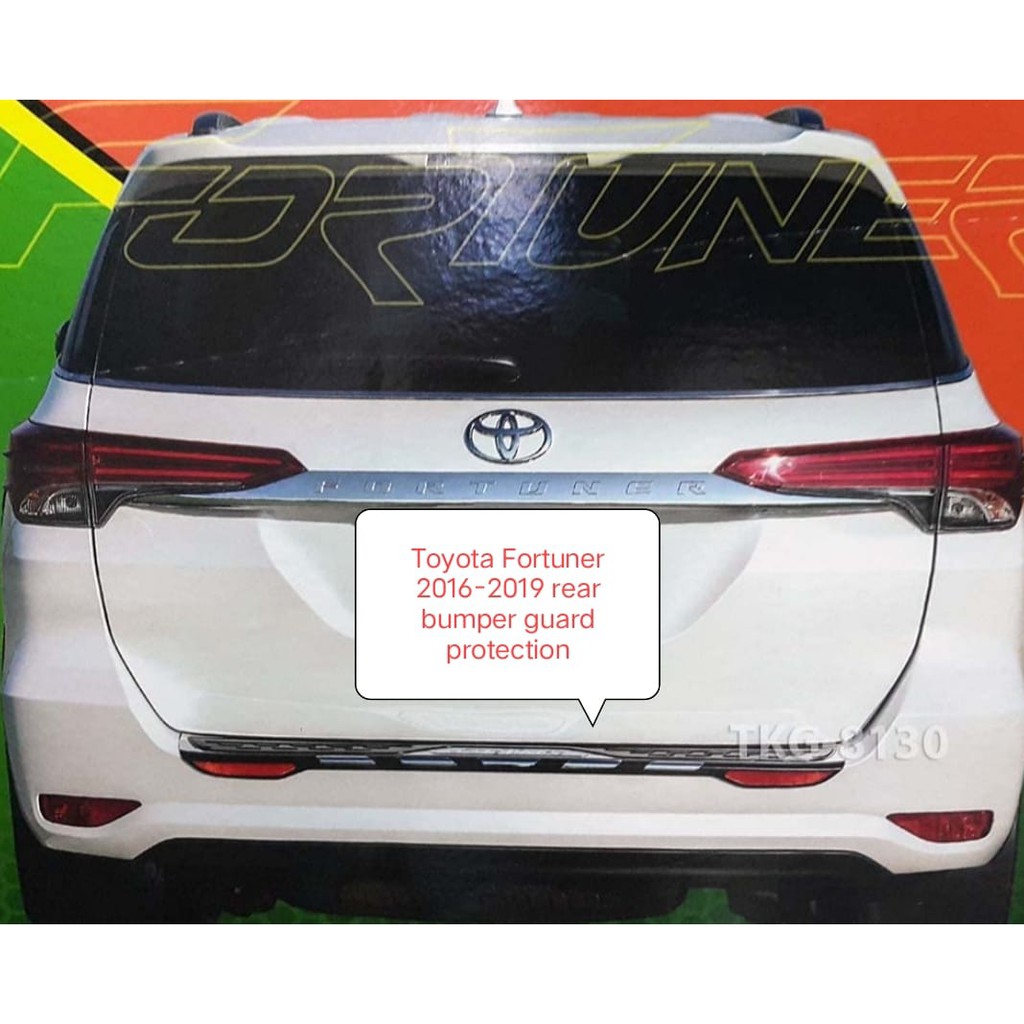 TOYOTA FORTUNER 2016-2019 REAR BUMPER GUARD PROTECTION | Shopee Malaysia