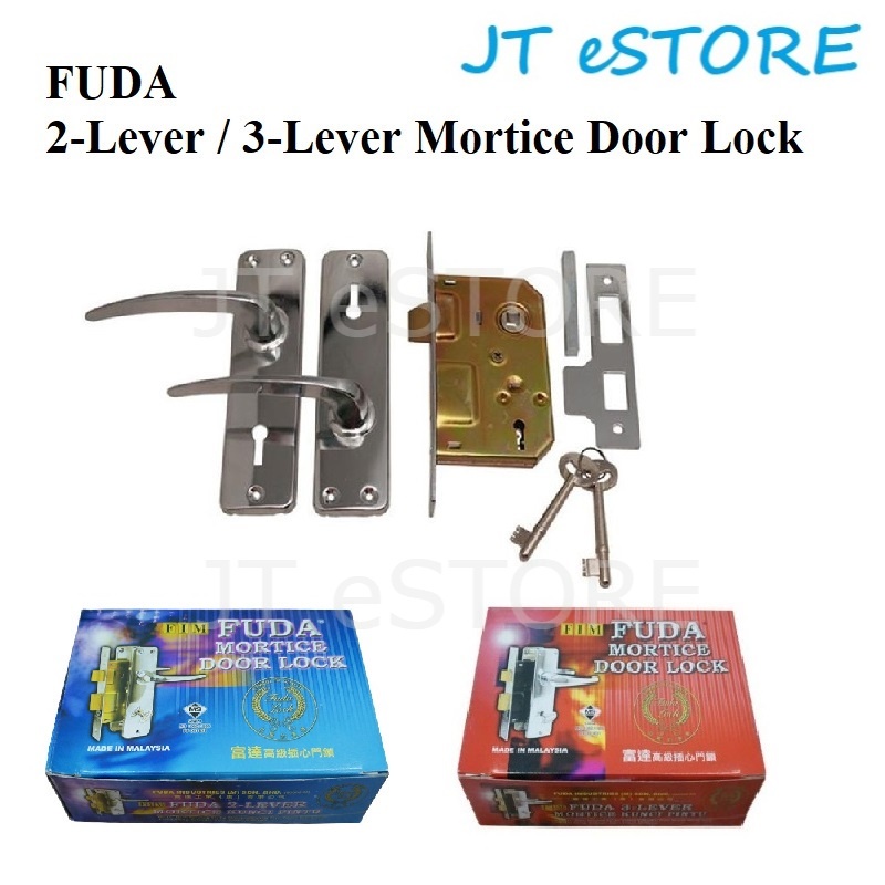 [JT eSTORE] FUDA 2-Lever / 3-Lever Mortice Door Lock | Shopee Malaysia