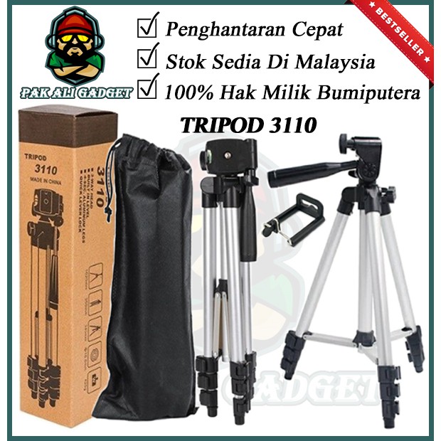 Tripod 3110 Tripod Stand Phone Aluminum with phone holder