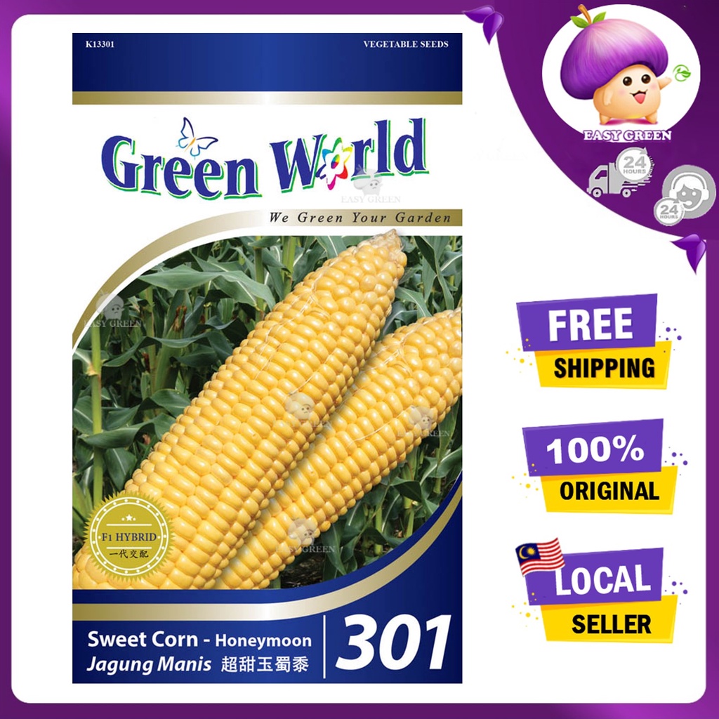 Green World Seeds Gw Gw Home Gardening Small Packet Benih Sayuran Berdaun Hijau Biji