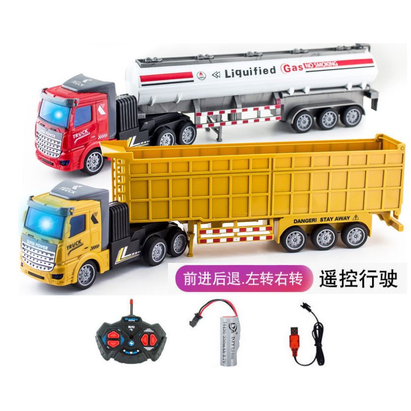 Die cast Truck Toy Remote Control Construction Lori Control Mainan Trelar Dump Truck Lorry Lori Control Transport