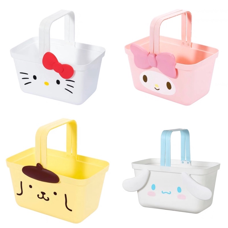 MINISO Sanrio Handbasket Storage Basket Laundry Cute Cartoon Melody