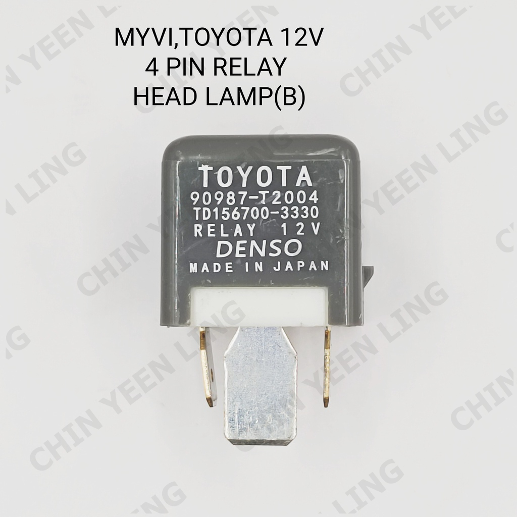 Myvi,Toyota 12V 4 Pin Head Lamp Relay Shopee Malaysia