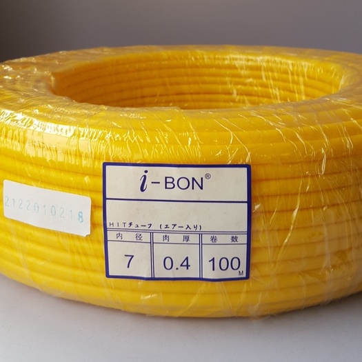 IBON Hot tube marker pvc tubing pvc marking tube yellow 7MM 100M/ROLL
