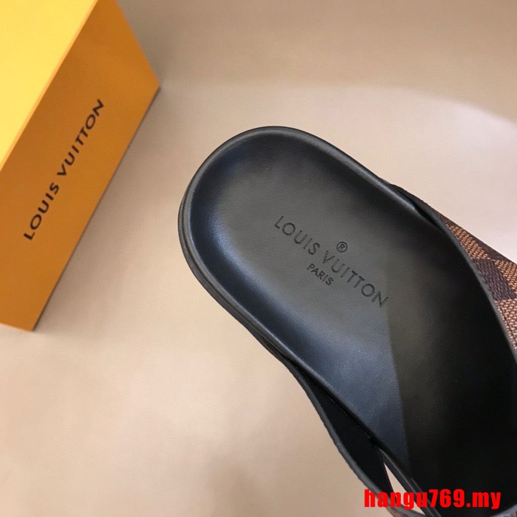 kasut lelaki ◣100% Original ◢ New Louis Vuitton Lv Men slipper