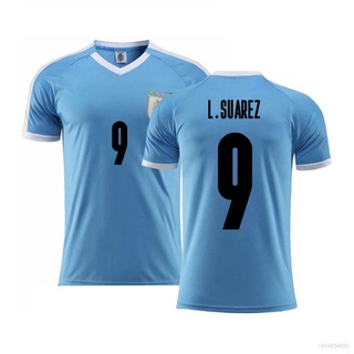 Uruguay Jersey Custom L. SUAREZ #9 Soccer Jersey Home 2022