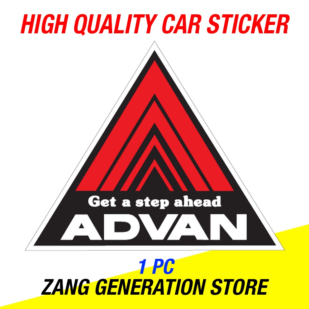 STICKER PVC ADVAN FOR CAR MITSUBISHI, PROTON, HONDA, NISSAN JDM JAPAN ...