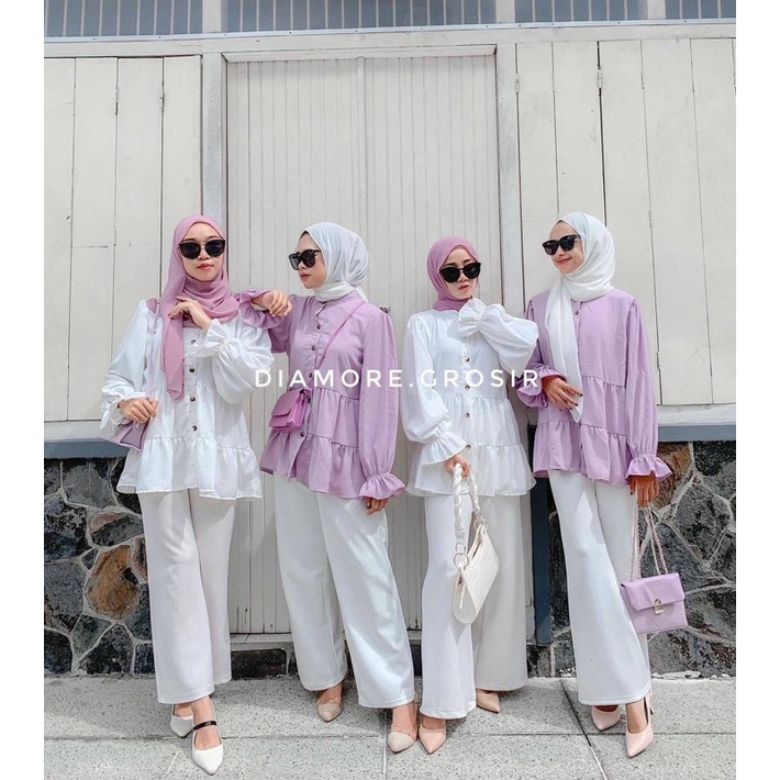 💖NEW!!BAJU MUSLIMAH ONE SET SELUAR VIRAL💖🌈 | Shopee Malaysia