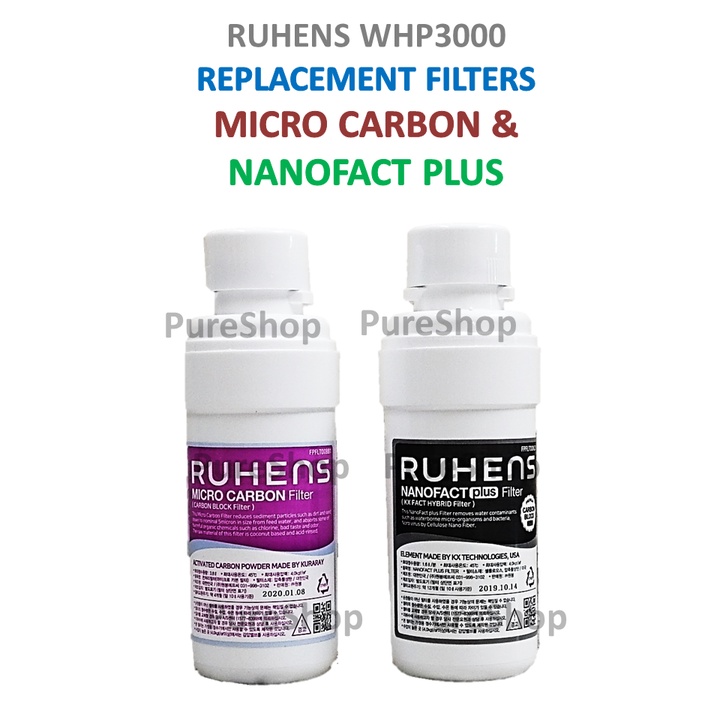 Ruhens 2300 3000 Micro Nano Filters New Korea Alkaline pH9 colepure 4
