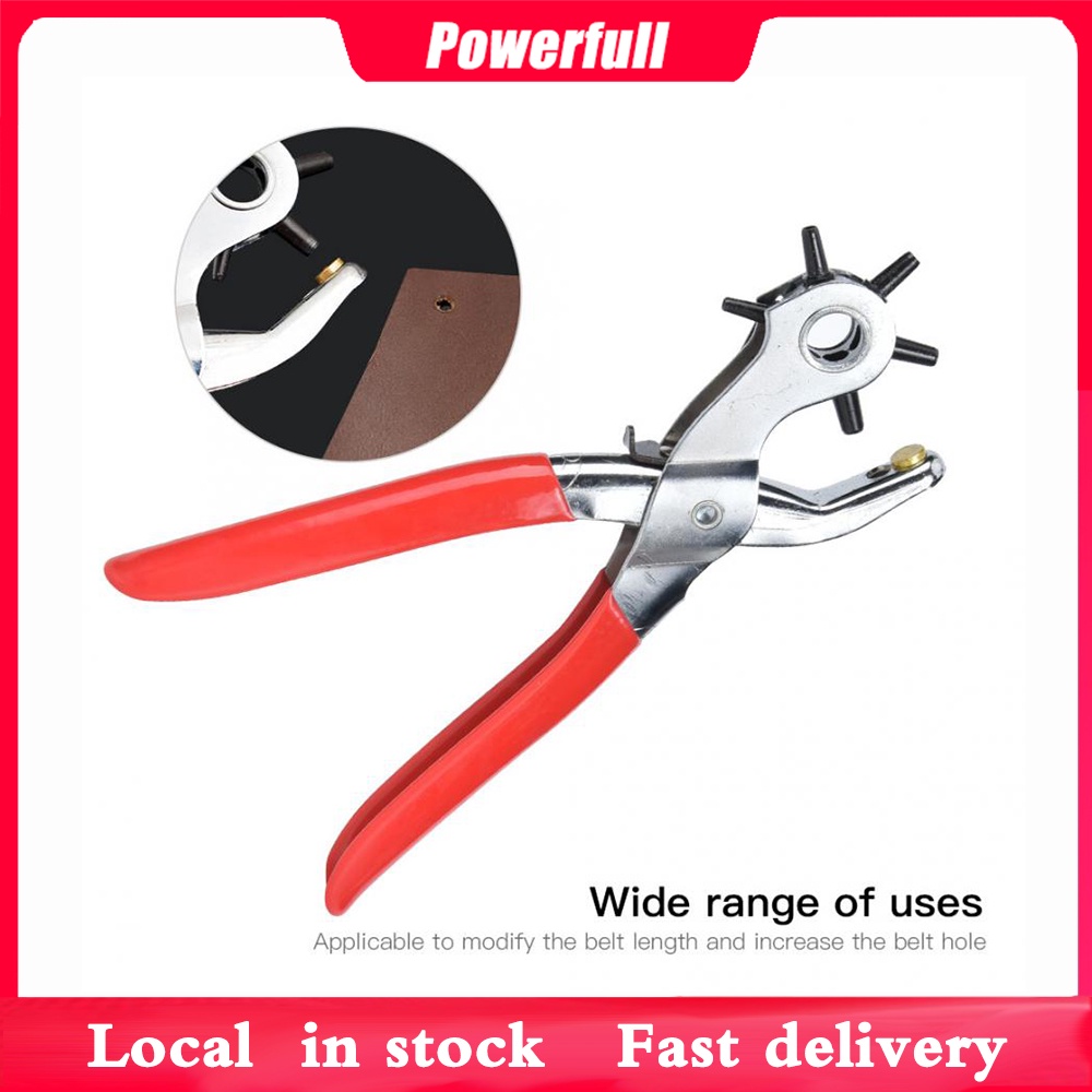 belt puncher Professional Belt Hole Puncher Tool Revolving Punch Plier
